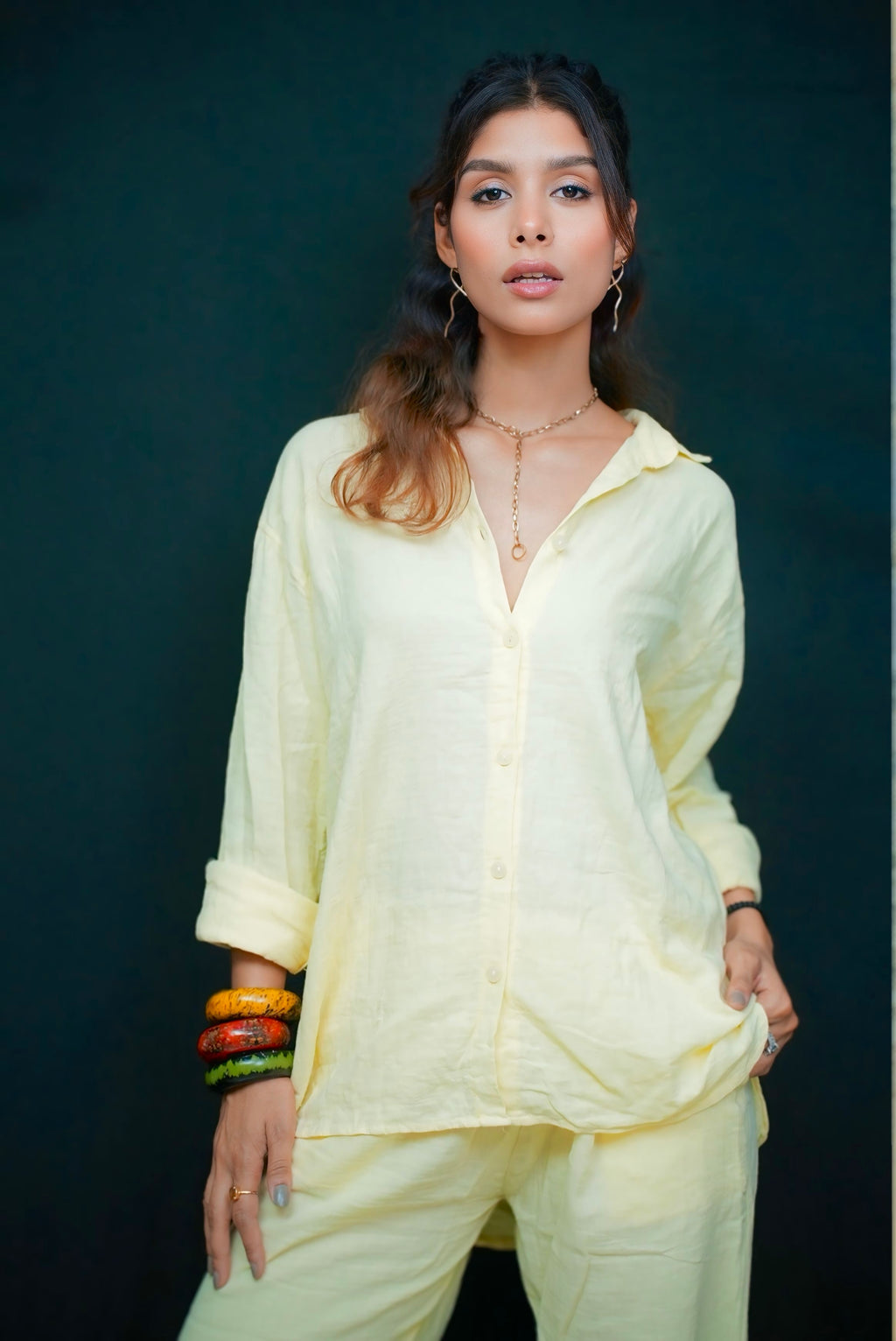 LEMON COTTON CO-ORD SET #230902