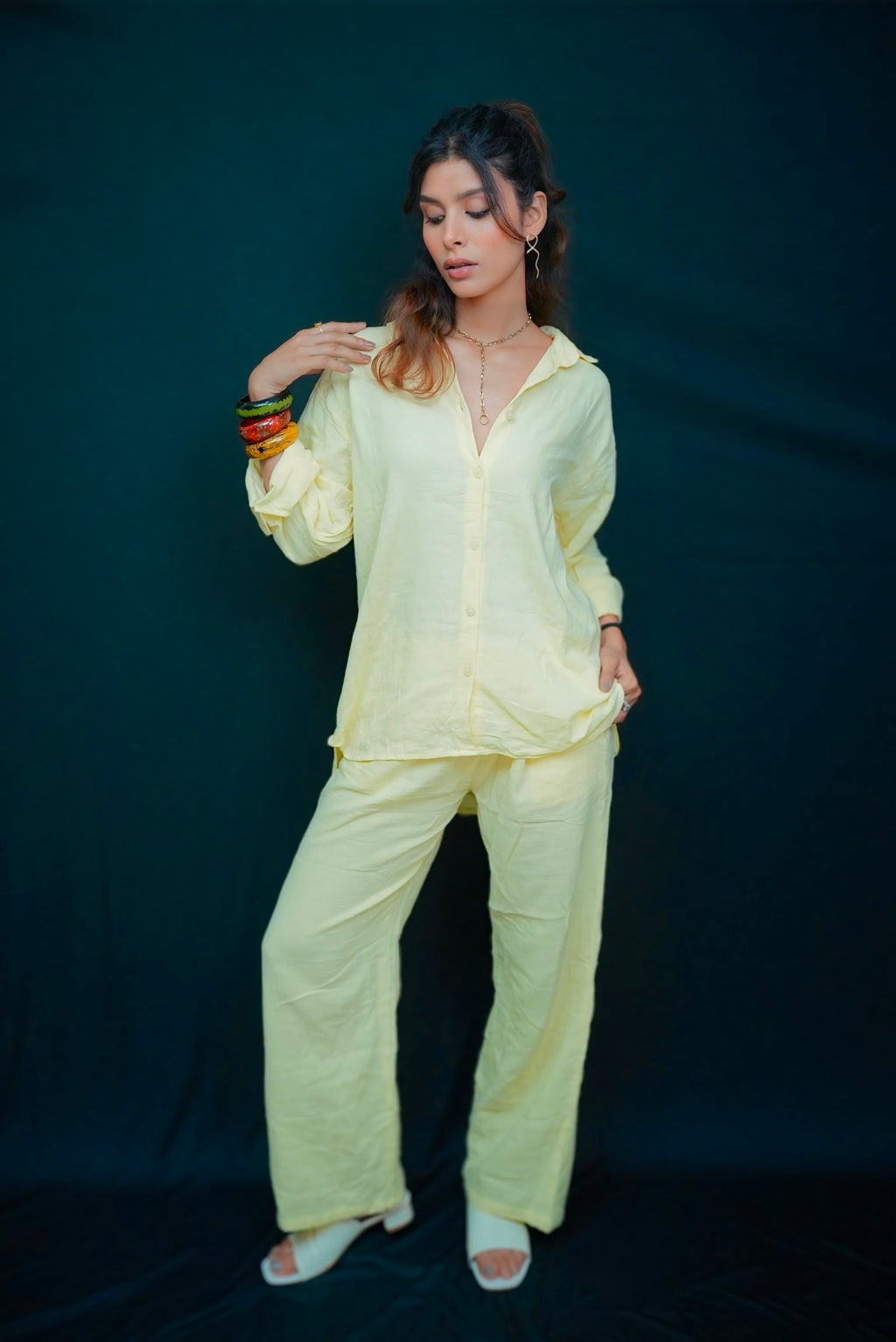 LEMON COTTON CO-ORD SET #230902