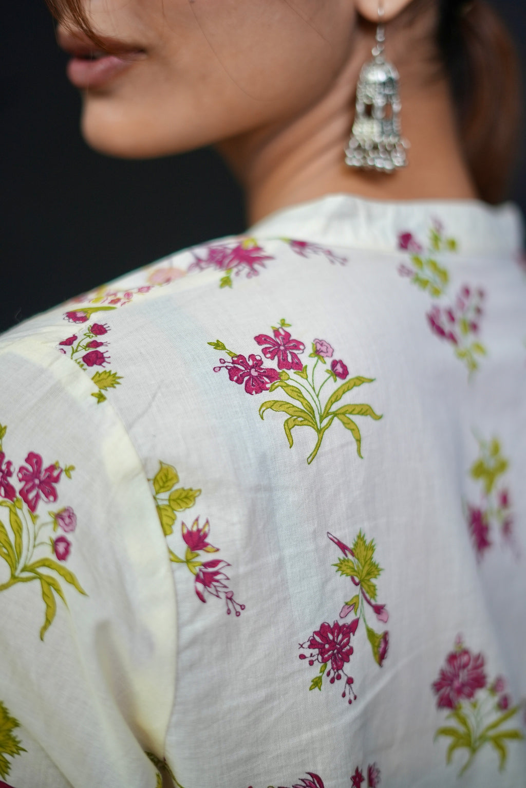 Beige floral Indian top #280901