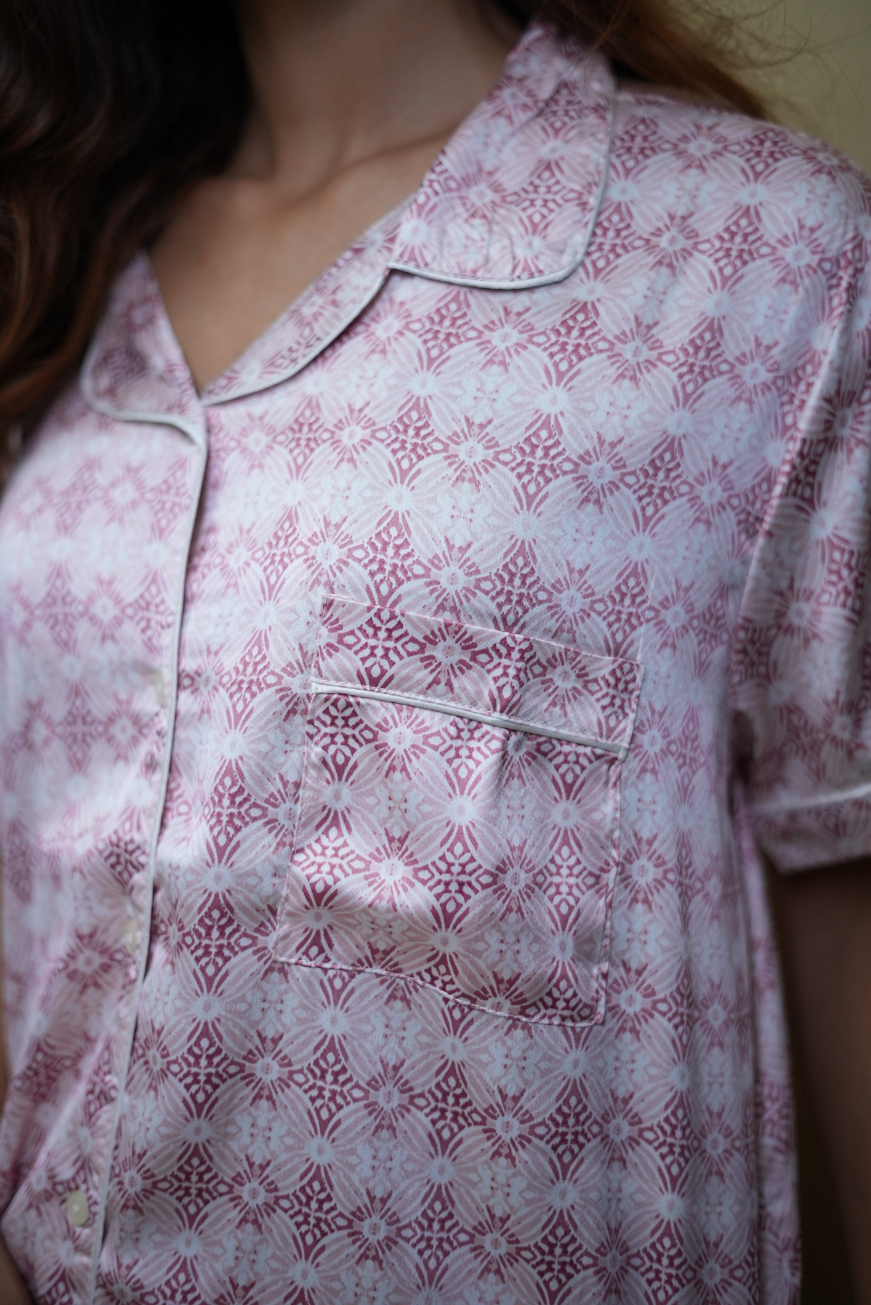 Soft pink night set #011002